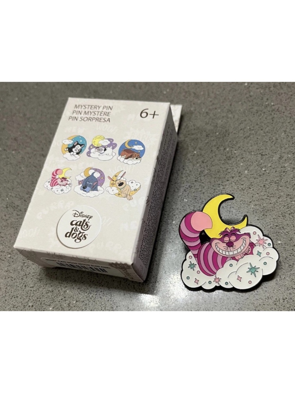 Disney Loungefly Cats & Dogs Cheshire Cat Moon Pin - Picture 3 of 3
